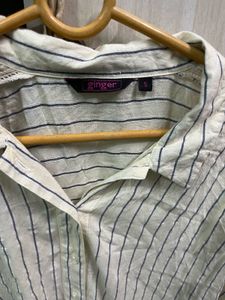 Ginger Brand Striped Cropped Top