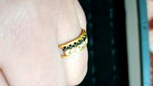 Diamond 💎 And Black Gem Ring 💍