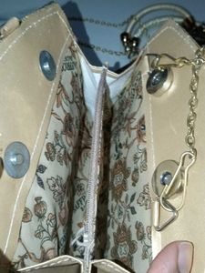 Golden Glitter Clutch Bag Set