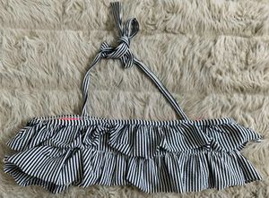 💖 Nautical Ruffle Halter Bikini Top 🌊