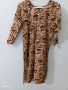Brown Patterned Top
