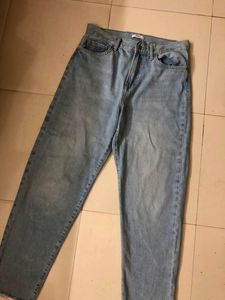Forever 21 High Waist Blue Shaded Jeans