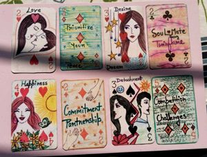 Handmade "Emotions &amp; self-reflection" Oracle card