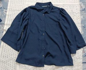 Navy Blue Casual Top