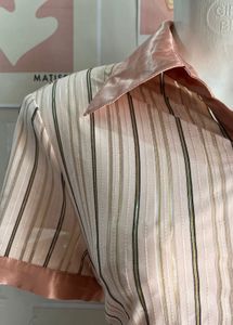 Peach Striped Shirt