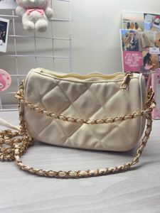Cream Chain Bag