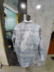 Patterned Button-Down Shirt