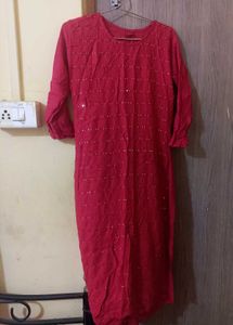 Red Sequins Designer Palazzo Set❤️