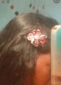 Handmade Plaid Flower Hair Clips