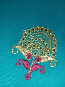 Embroidered Green Kurta
