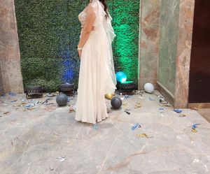 Crop Top With Plazo and Ruffle Neckline duppata