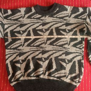 SALE🎀Baggy Sweater Grey White