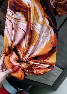 Turn Up the Heat with This Fiery Print Crop Top
