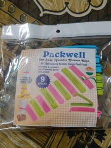 Packwell Reusable Closure Clips (9-Piece Set)