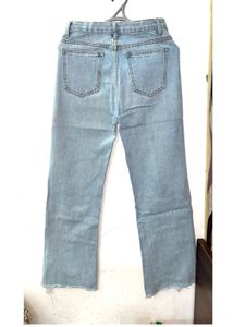 Light Blue Flared High Waist Denim Jeans