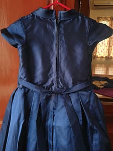 Elegant Navy Blue Girls' Dress