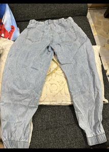 Light Wash Denim Joggers