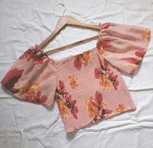 Floral Smocked Top
