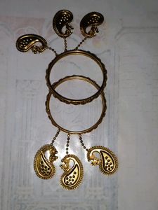 Gold Plated Bangles Combo Of 2