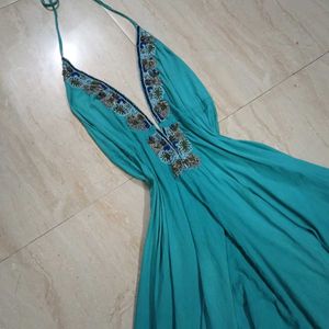 Vintage Beaded Long Dress