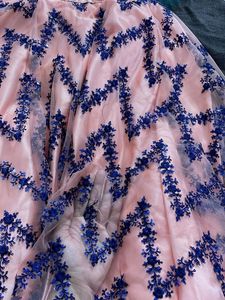 Netted Lehenga With Blouse