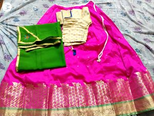 Traditional Half Saree Combo Of 2