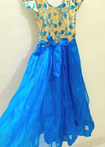🤰🏻flared Gown For Baby Shower🌍Sea Green Colour