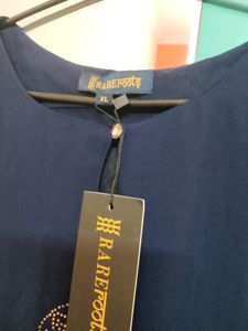 RARE ROOTS - Beautiful Women&#39;s Navy Blue Kurta