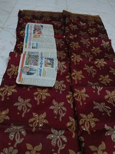 Maroon Saree