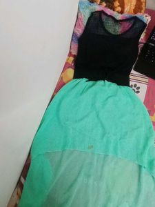 Cute Black & Green Dress