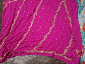 Saree With Amazing Handwork