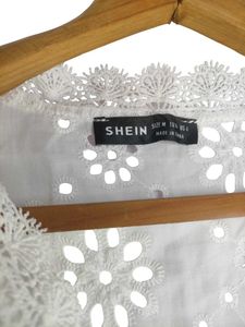 White Lace Eyelet Top