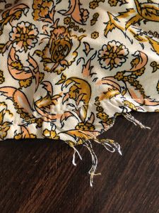 Cream Printed A-Line Dress(Women’s)