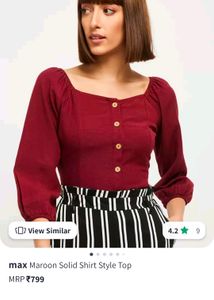 Max A Line Shirt Style Top