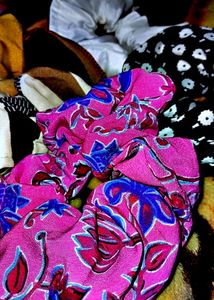 Women Fluffy Hair Scrunchies Band Set