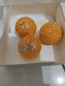 Motichoor Laddu Scented Candle Set 3