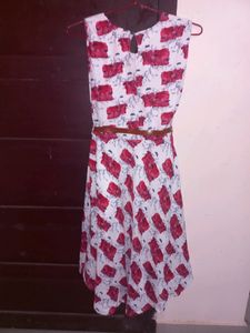 White And Pink Frock