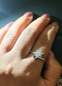 Leaf Design Pure Silver 💍