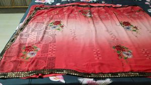 Used daily wear sari without blouse