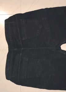 Black Denim straight Jeans