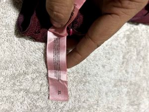 Wine Lace Sheer Bodysuit (XL)