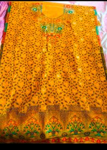 Heavy Wedding Wear Weaving Dress Material