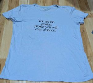 Inspirational Graphic Tee - Light Blue