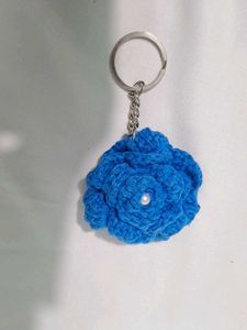 Crochet Flower Keychain