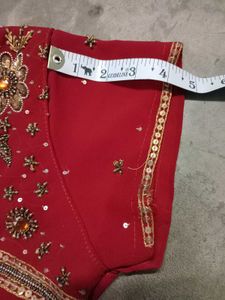 Red Embroidered Indian Dress