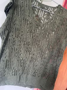 Olive Green Knit Tank