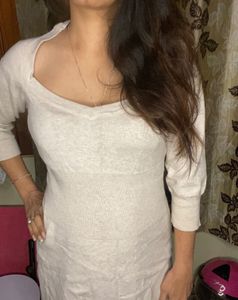 Mango Cream Dress