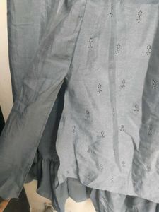 Grey Indo Western Kurti