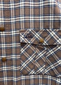 Classic Brown Checkered Flannel Shirt