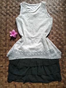 Beautiful Lace Two Toned Dress